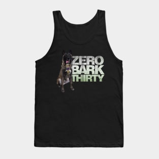 Zero Bark Thirty Military Dog Conan Tank Top